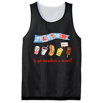 Let’S All Go To The Lobby And Get Ourselves A Treat Retro Mesh Reversible Basketball Jersey Tank