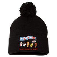 Let’S All Go To The Lobby And Get Ourselves A Treat Retro Pom Pom 12in Knit Beanie