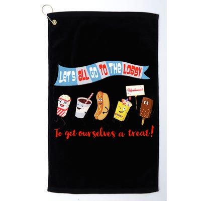 Let’S All Go To The Lobby And Get Ourselves A Treat Retro Golf Towel