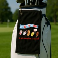 Let’S All Go To The Lobby And Get Ourselves A Treat Retro Golf Towel
