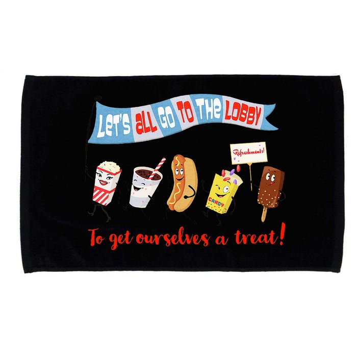 Let’S All Go To The Lobby And Get Ourselves A Treat Retro Microfiber Hand Towel