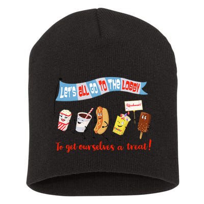 Let’S All Go To The Lobby And Get Ourselves A Treat Retro Short Acrylic Beanie
