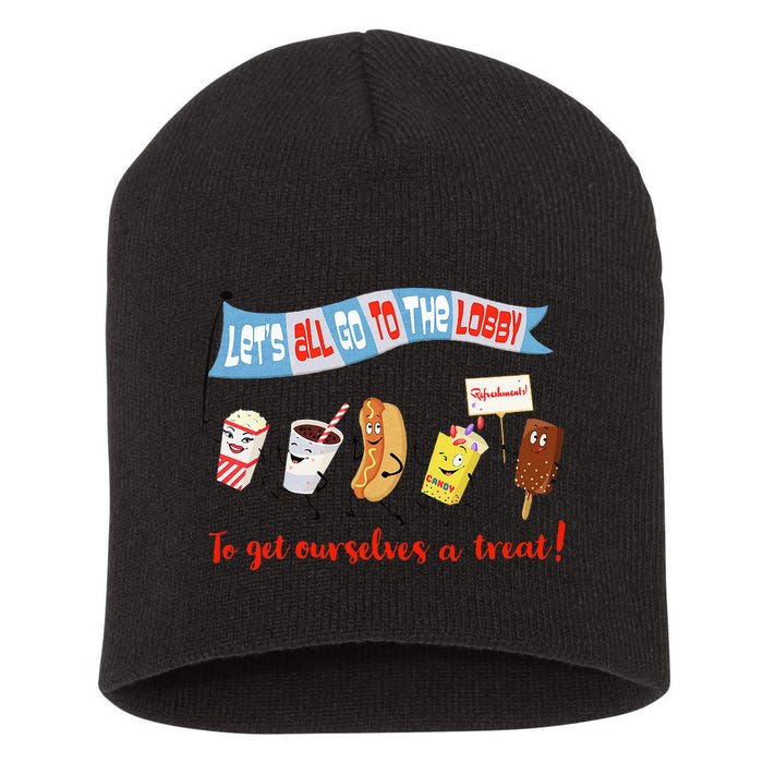 Let’S All Go To The Lobby And Get Ourselves A Treat Retro Short Acrylic Beanie