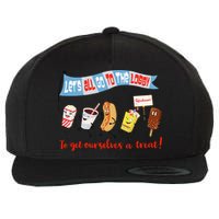 Let’S All Go To The Lobby And Get Ourselves A Treat Retro Wool Snapback Cap