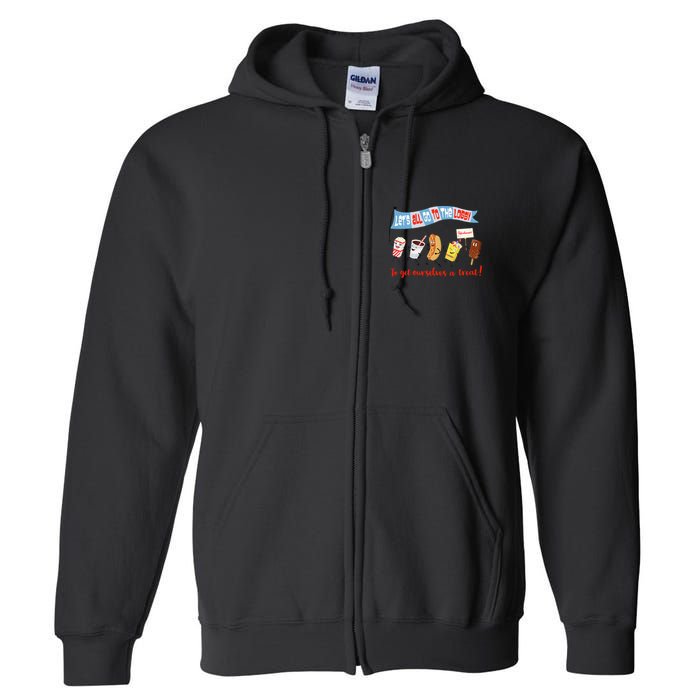 Let’S All Go To The Lobby And Get Ourselves A Treat Retro Full Zip Hoodie