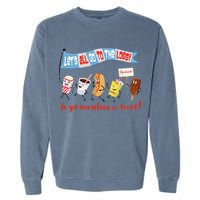 Let’S All Go To The Lobby And Get Ourselves A Treat Retro Garment-Dyed Sweatshirt