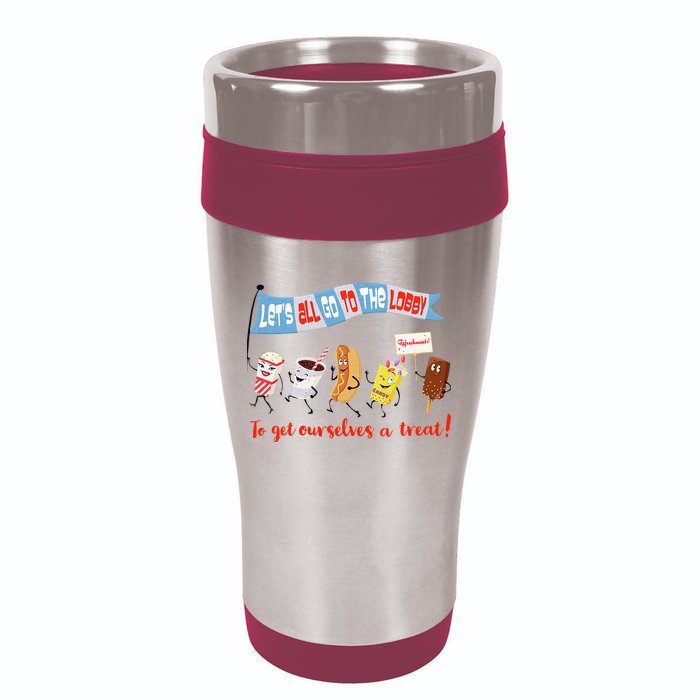 Let’S All Go To The Lobby And Get Ourselves A Treat Retro 16oz Travel Tumbler