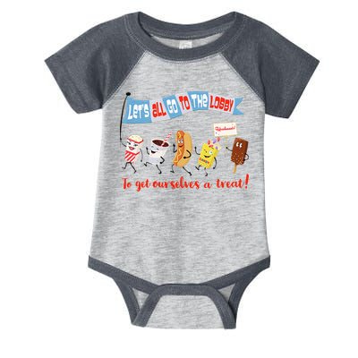 Let’S All Go To The Lobby And Get Ourselves A Treat Retro Infant Baby Jersey Bodysuit