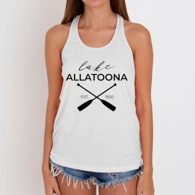 Lake Allatoona Georgia Women's Knotted Racerback Tank