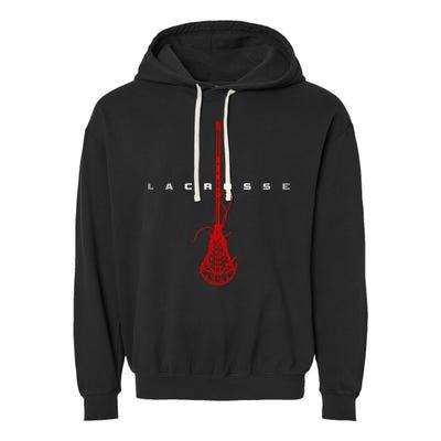 Lacrosse Apparel Gift Lacrosse Gift Garment-Dyed Fleece Hoodie