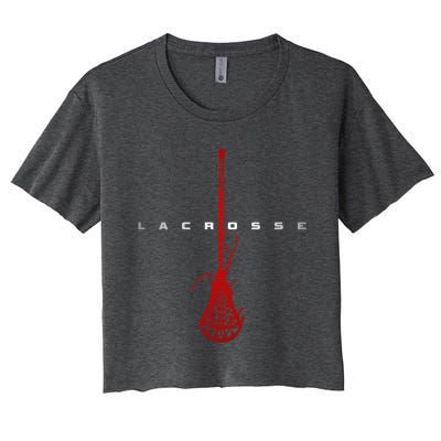 Lacrosse Apparel Gift Lacrosse Gift Women's Crop Top Tee