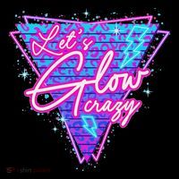 Lets A Glow Crazy Retro Colorful Matching Family 16 in Basic Backpack