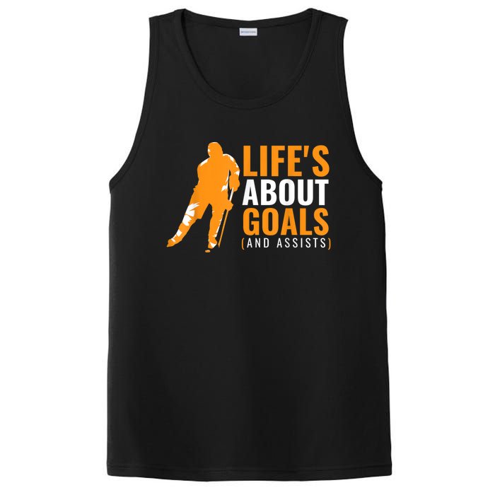 Lifes About Goals Ice Hockey For Boy Ice Hockey PosiCharge Competitor Tank