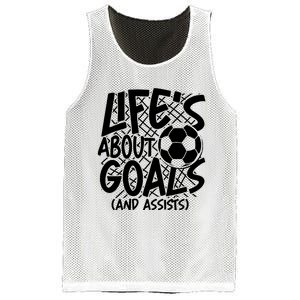 Life About Goals And Assists Mesh Reversible Basketball Jersey Tank