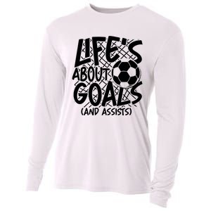 Life About Goals And Assists Cooling Performance Long Sleeve Crew