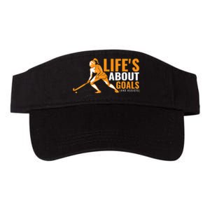 Lifes About Goals Field Hockey For Girl Field Hockey Valucap Bio-Washed Visor