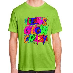 Lets A Glow Crazy Retro Colorful Tie Dye Adult ChromaSoft Performance T-Shirt