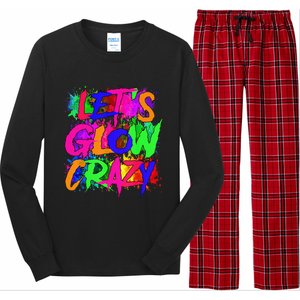 Lets A Glow Crazy Retro Colorful Tie Dye Long Sleeve Pajama Set