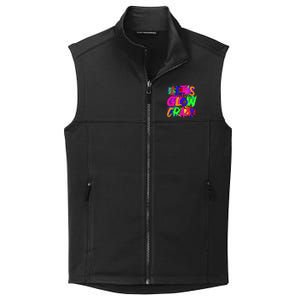 Lets A Glow Crazy Retro Colorful Tie Dye Collective Smooth Fleece Vest