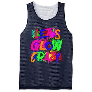 Lets A Glow Crazy Retro Colorful Tie Dye Mesh Reversible Basketball Jersey Tank