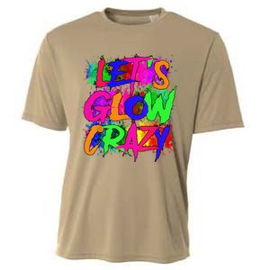 Lets A Glow Crazy Retro Colorful Tie Dye Cooling Performance Crew T-Shirt