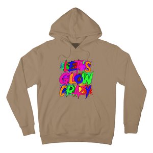 Lets A Glow Crazy Retro Colorful Tie Dye Hoodie