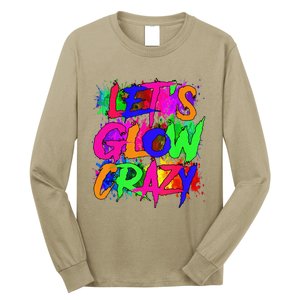 Lets A Glow Crazy Retro Colorful Tie Dye Long Sleeve Shirt