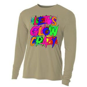 Lets A Glow Crazy Retro Colorful Tie Dye Cooling Performance Long Sleeve Crew