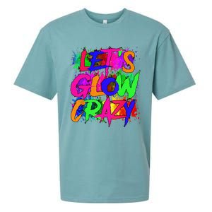 Lets A Glow Crazy Retro Colorful Tie Dye Sueded Cloud Jersey T-Shirt