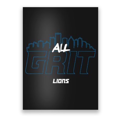 Lions All Grit Poster