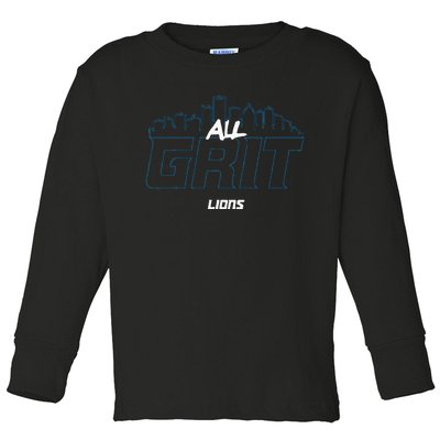 Lions All Grit Toddler Long Sleeve Shirt