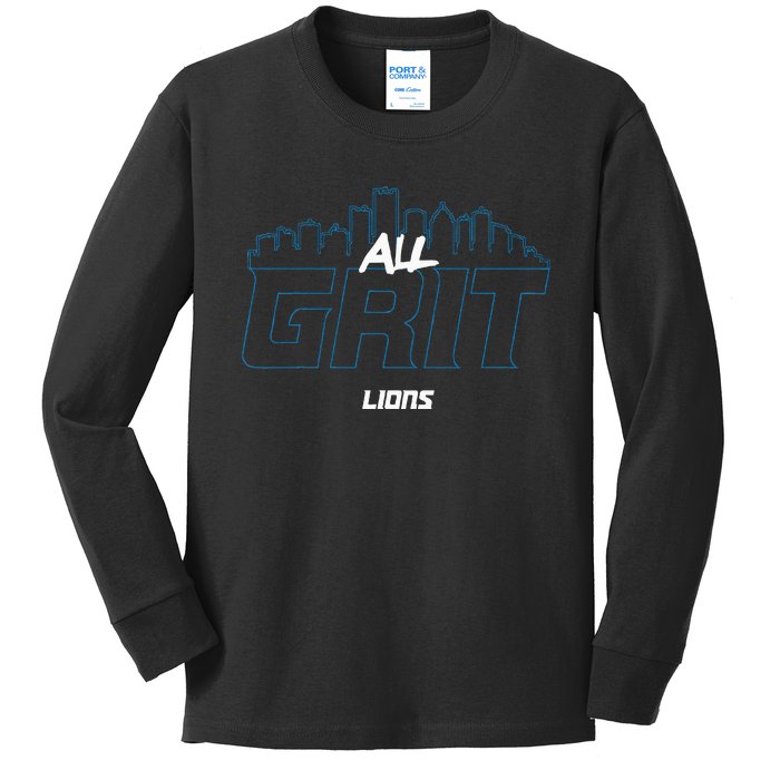 Lions All Grit Kids Long Sleeve Shirt