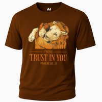 Lion And Girl I Will Trust In You Psalm 56 : 3 Cooling Performance Crew T-Shirt