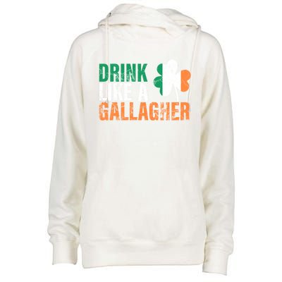 Like A Gallagher Funny Gift St Patricks Ing Jacket Womens Funnel Neck Pullover Hood