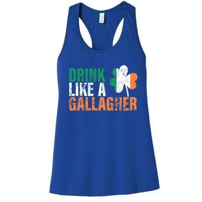 Like A Gallagher Funny Gift St Patricks Ing Jacket Women's Racerback Tank