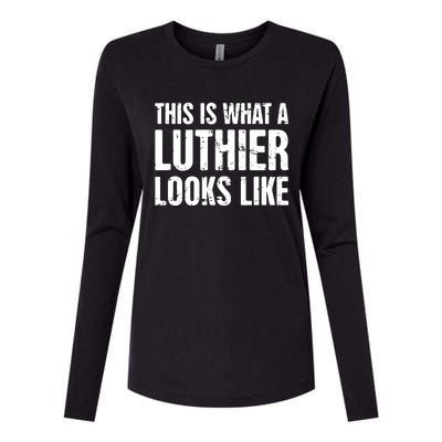 Luthier Acoustic Guitar Repair Violin Electric Guitar Womens Cotton Relaxed Long Sleeve T-Shirt