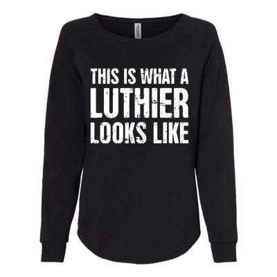 Luthier Acoustic Guitar Repair Violin Electric Guitar Womens California Wash Sweatshirt