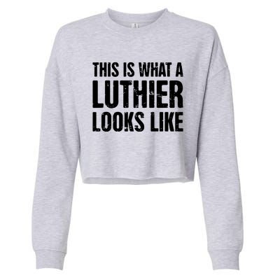 Luthier Acoustic Guitar Repair Violin Electric Guitar Cropped Pullover Crew