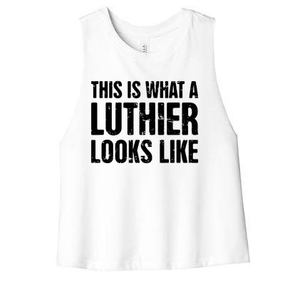 Luthier Acoustic Guitar Repair Violin Electric Guitar Women's Racerback Cropped Tank