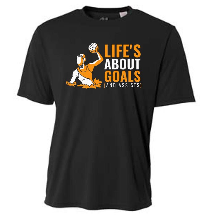 Life's About Goals Water Polo for Boy Water Polo  Cooling Performance Crew T-Shirt