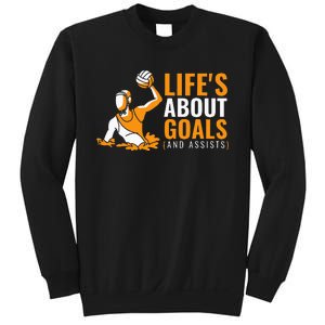 Life's About Goals Water Polo for Boy Water Polo  Sweatshirt