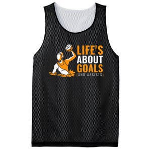 Life's About Goals Water Polo for Boy Water Polo  Mesh Reversible Basketball Jersey Tank