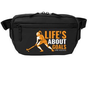 LifeS About Goals Field Hockey Great Gift Field Hockey Gift Crossbody Pack