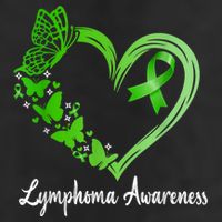 Lymphoma Awareness Green Ribbon Heart Lymphoma Warrior Hat