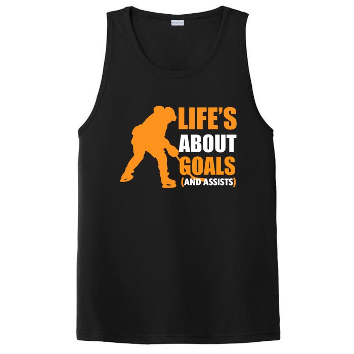 Life's About Goals Ice Hockey PosiCharge Competitor Tank