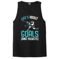 Life´s About Goals Hockey Player Ice Hockey Boy PosiCharge Competitor Tank