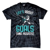 Life´s About Goals Hockey Player Ice Hockey Boy Tie-Dye T-Shirt