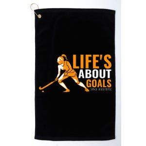 LifeS About Goals Field Hockey For Field Hockey Platinum Collection Golf Towel