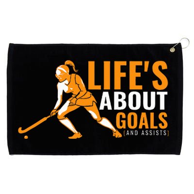 LifeS About Goals Field Hockey For Field Hockey Grommeted Golf Towel