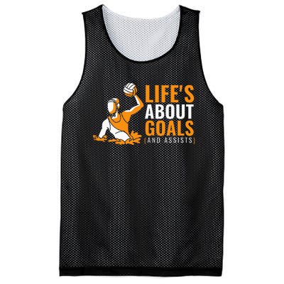 Lifes About Goals Water Polo Mesh Reversible Basketball Jersey Tank